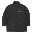 画像1: 90-00's Eddie Bauer フリースハーフコート "BLACK" (1)