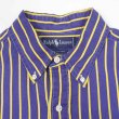 画像3: Early 90's Polo Ralph Lauren ボタンダウンシャツ "NAVY×YELLOW / STRIPE" (3)