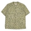 画像1: 00's L.L.Bean 総柄 S/S オープンカラーシャツ "OLIVE BASE" (1)