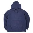 画像1: 00's NIKE センタースウォッシュ スウェットパーカー "NAVY" (1)