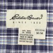 画像2: 90's Eddie Bauer S/S ボタンダウンシャツ "Navy Plaid" (2)