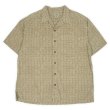 画像1: Early 00's L.L.Bean 総柄 S/S オープンカラーシャツ "BEIGH BASE" (1)