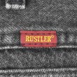 画像4: 90's RUSTLER 87620UB 先染めブラックデニムパンツ "MADE IN USA / Boot Cut" (4)