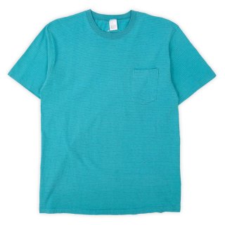 90's LANDS' END ボーダー柄 ポケットTシャツ “MADE IN USA