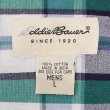 画像2: 90's Eddie Bauer S/S ボタンダウンシャツ "Green Plaid" (2)