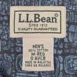 画像2: Early 00's L.L.Bean 総柄 S/S オープンカラーシャツ "NAVY BASE" (2)