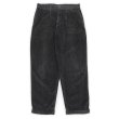 画像1: 90-00's DOCKERS 2タック 太畝コーデュロイトラウザー "FADE BLACK" (1)