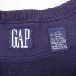 画像2: 90's OLD GAP 前V ブランクスウェット "FADE NAVY" (2)