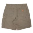 画像1: 00's Carhartt ライトダック ペインターショーツ "LIGHT BROWN / W32" (1)