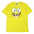 画像1: Early 00's SpongeBob フェイスプリントTシャツ (1)