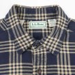 画像3: 90's L.L.Bean シャモアクロスシャツ "MADE IN USA / NAVY Plaid" (3)