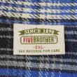 画像2: Late 90's FIVE BROTHER ヘビーネルシャツ "Blue Ombre Plaid" (2)