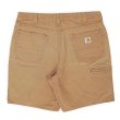 画像1: 00's Carhartt リップストップ ワークショーツ "BROWN / W34" (1)