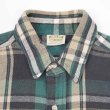 画像3: 90's FIVE BROTHER ヘビーネルシャツ "Green & Black Plaid / MADE IN USA" (3)