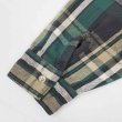 画像4: 90's FIVE BROTHER ヘビーネルシャツ "Green & Black Plaid / MADE IN USA" (4)