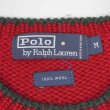 画像2: 90's Polo Ralph Lauren ローゲージウールニット "Pロゴ" (2)