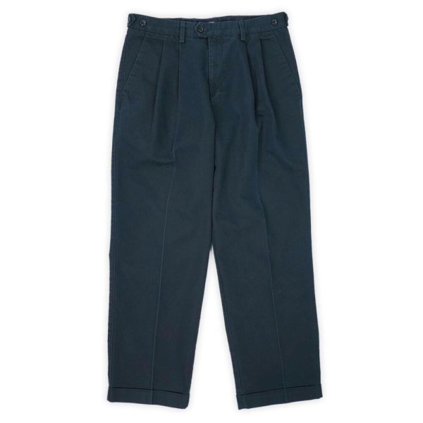 画像1: Early 00's DOCKERS 2タック チノトラウザー "NAVY / W33 L30" (1)