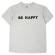 画像1: 90's BE HAPPY メッセージプリントTシャツ "MADE IN USA" (1)