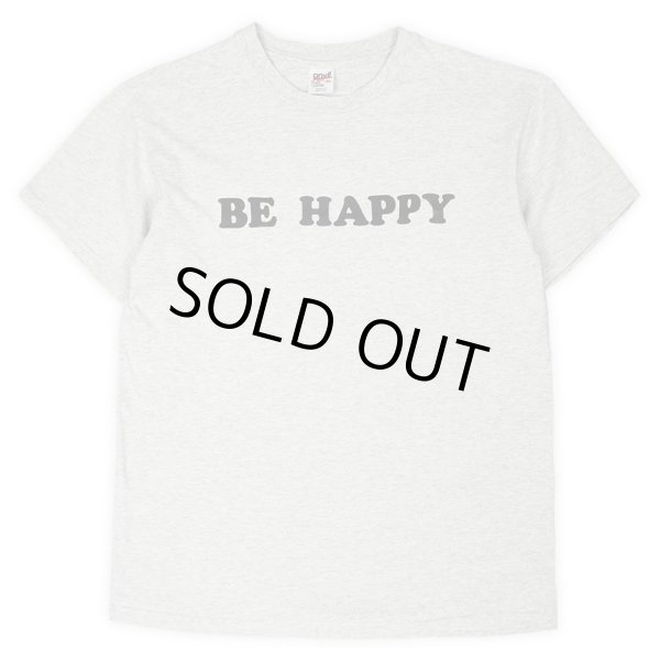 画像1: 90's BE HAPPY メッセージプリントTシャツ "MADE IN USA" (1)