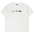 画像1: 00's yes dear. メッセージプリントTシャツ (1)