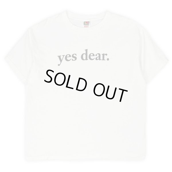 画像1: 00's yes dear. メッセージプリントTシャツ (1)