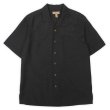 画像1: 00's CARIBBEAN JOE S/S レーヨン オープンカラーシャツ "BLACK" (1)