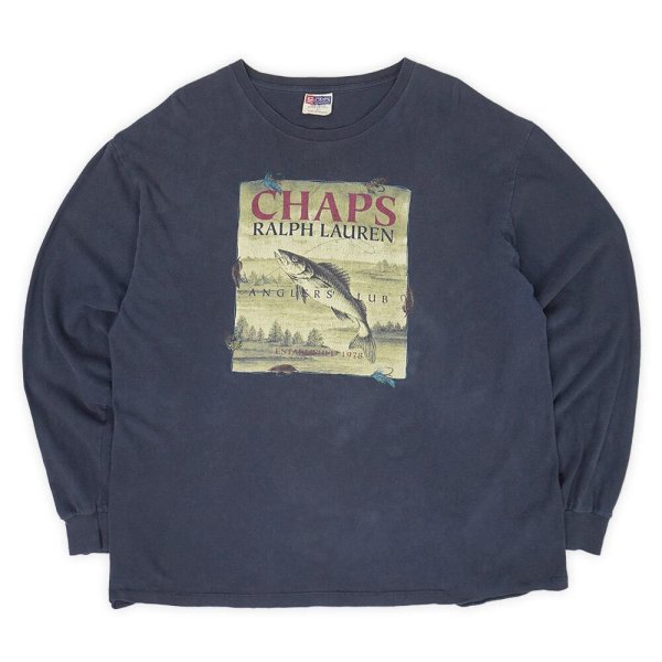 画像1: 90's CHAPS RALPH LAUREN L/S Tシャツ "MADE IN USA" (1)