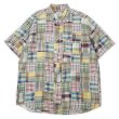 画像1: 90-00's Brooks Brothers S/S パッチワークシャツ “PLAID” (1)