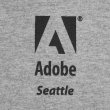 画像2: 00's Adobe 企業ロゴ リンガーTシャツ (2)