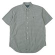 画像1: 90's Polo Ralph Lauren S/S ボタンダウンシャツ "BLAKE / DARK GREEN Plaid" (1)