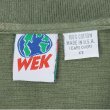 画像2: 90's WEK ハーフジップ スウェットポロ "MADE IN USA" (2)