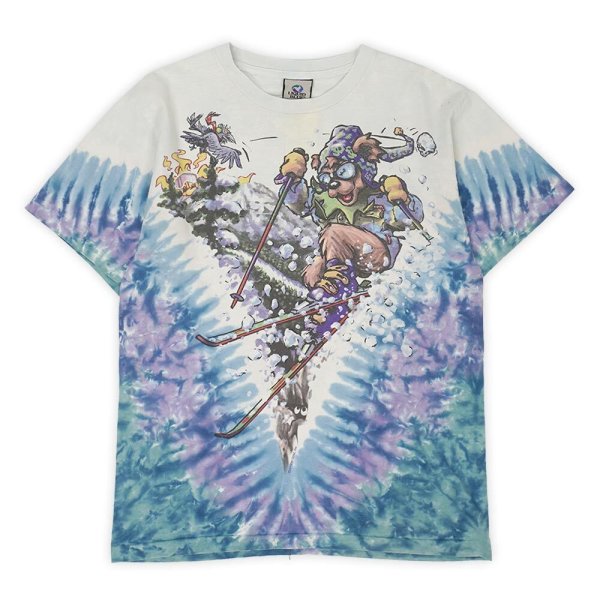 画像1: 90's Grateful Dead タイダイ染め バンドTシャツ "LIQUID BLUE BODY / MADE IN USA" (1)