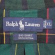 画像2: 90's Polo Ralph Lauren ボタンダウンシャツ "BIG SHIRT / Green Plaid" (2)