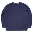 画像1: 00's Eddie Bauer L/S ワッフルカットソー "NAVY" (1)