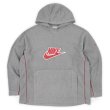 画像1: 00's NIKE ロゴ刺繍フリースパーカー "GRAY" (1)