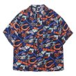 画像1: 00's NFL "CHICAGO BEARS" S/S レーヨン オープンカラーシャツ (1)