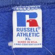 画像2: 90's RUSSELL ロゴプリント スウェット "Ford / MADE IN USA / FADE BLUE" (2)