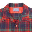 画像3: 70's Pendleton オープンカラー ウールシャツ "Navy Plaid / AS-IS" (3)