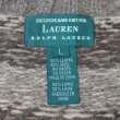 画像2: 90's LAUREN RALPH LAUREN フルジップ ウールニット "EXCLUSIVE HAND KNIT" (2)