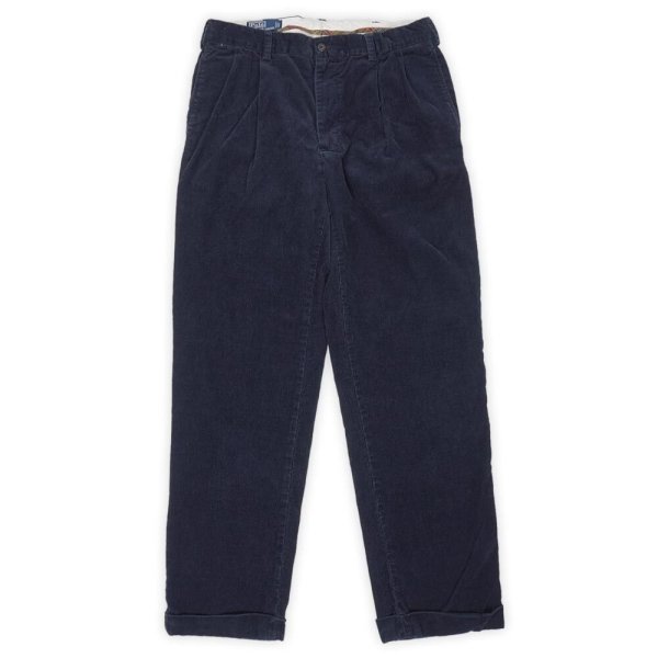 画像1: 90's Polo Ralph Lauren 2タック コーデュロイトラウザー "HAMOND PANT / W34 L32" (1)