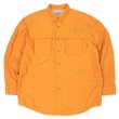 画像1: 00's L.L.Bean ナイロンフィッシングシャツ "MANGO ORANGE" (1)