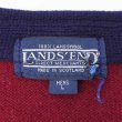 画像2: 80's LANDS' END マルチボーダー柄 ラムウールカーディガン "MADE IN SCOTLAND" (2)