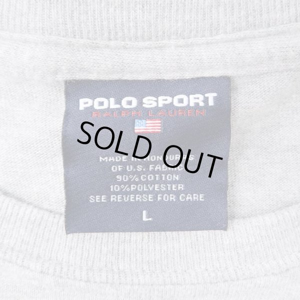 90's POLO SPORT ロゴプリント L/S Tシャツ