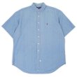 画像1: Early 90's Polo Ralph Lauren S/S ボタンダウンシャツ “Chambray” (1)