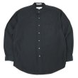 画像1: 00's PERRY ELLIS バンドカラーシャツ “BLACK” (1)