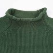 画像3: 00's J.CREW ロールネック コットンニット "GREEN" (3)