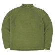 画像1: 90's J.CREW ロールネック コットンニット "OLIVE" (1)