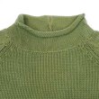 画像3: 90's J.CREW ロールネック コットンニット "OLIVE" (3)