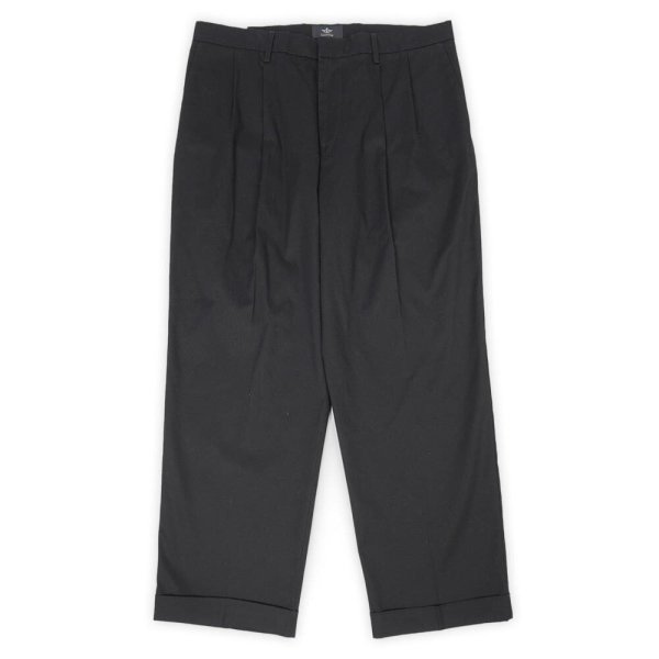 画像1: 00's DOCKERS 2タック チノトラウザー “DEADSTOCK / BLACK / W36 L29” (1)