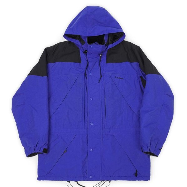 画像1: Late 90's L.L.Bean パデッド マウンテンパーカー "BLUE × BLACK" (1)